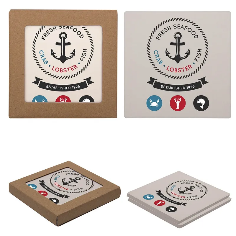 Square Two Coaster Set