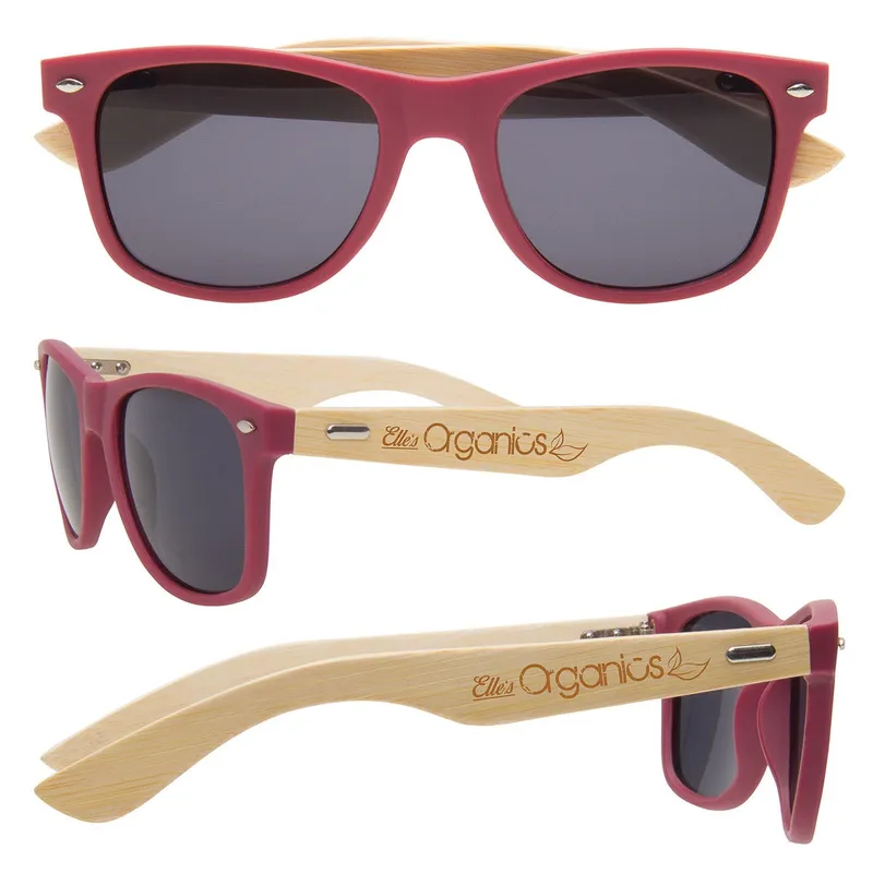Wooden Bamboo Sunglasses view 2