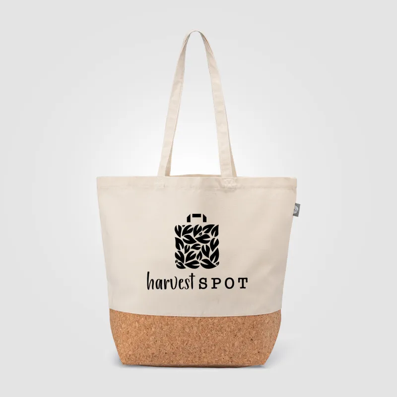 Alentejo - Recycled Cotton Tote Bag with Cork Bottom view 3