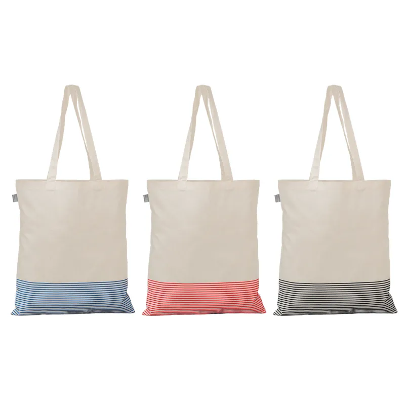 Aro Recycled 5oz Cotton Micro Stripe Tote Bag - 9.7L view 3
