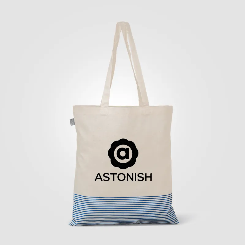 Aro Recycled 5oz Cotton Micro Stripe Tote Bag - 9.7L view 5