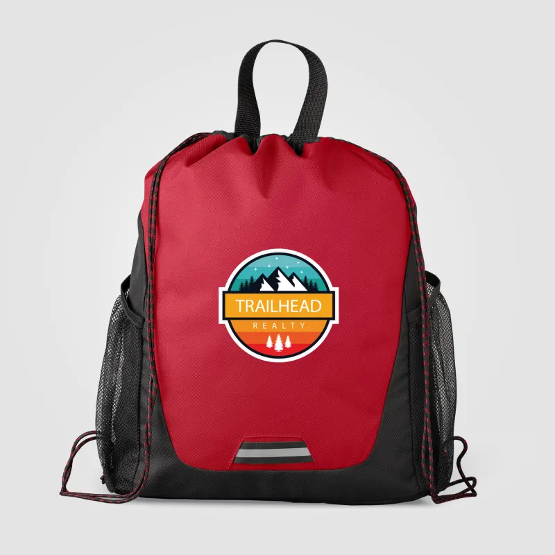 Jotun Recycled Polyester Pocketed Drawstring Bag - 2.6 gal