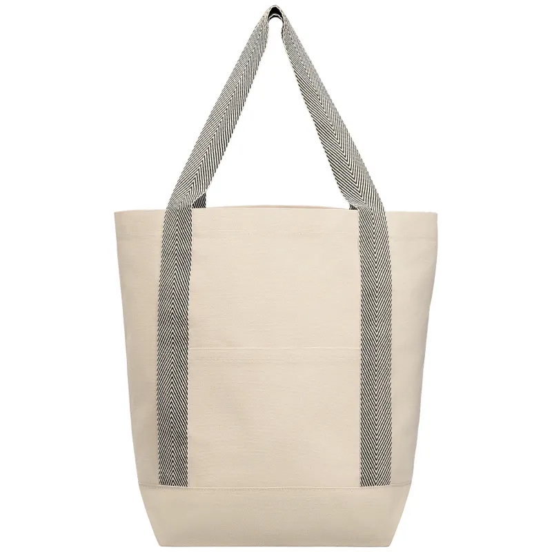 Niva 10 oz. Recycled Cotton Canvas Front Pocket Tote Bag – 12.25L view 2