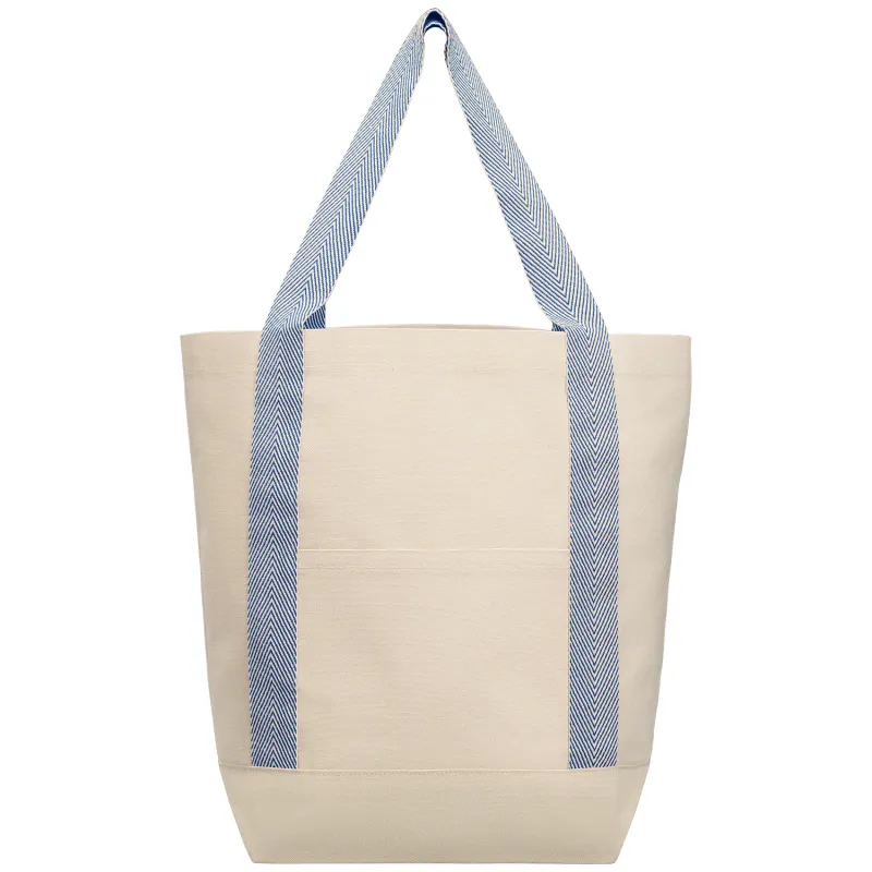 Niva 10 oz. Recycled Cotton Canvas Front Pocket Tote Bag – 12.25L