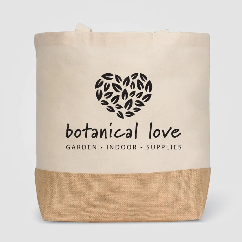 Rio™ Shopper Tote Bag - 5 oz. Recycled Cotton Blend with Jute view 2