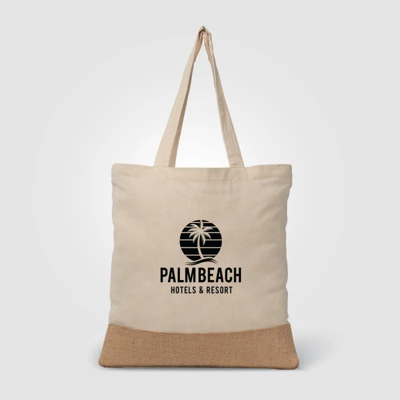 Rio™ Tote Bag - 5 oz. Recycled Cotton Blend with Jute view 2