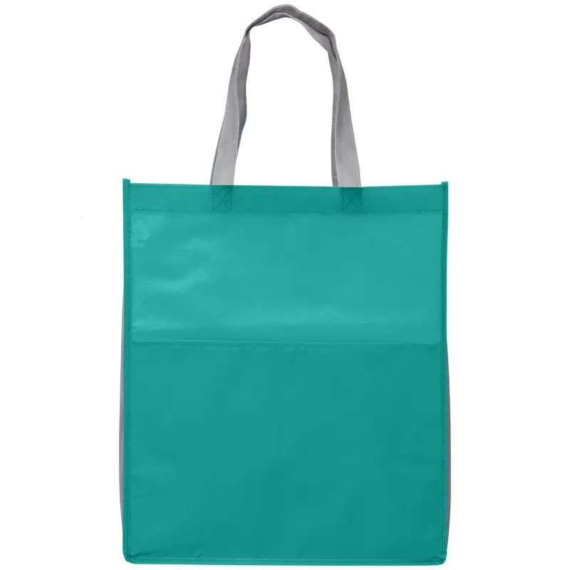 Rome RPET - Recycled Non-Woven Tote with 210D RPET Pocket