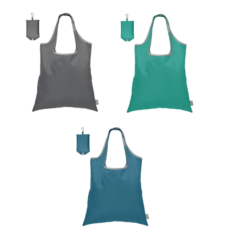 Santorini RPET - Recycled Foldaway Shopping Tote Bag view 4