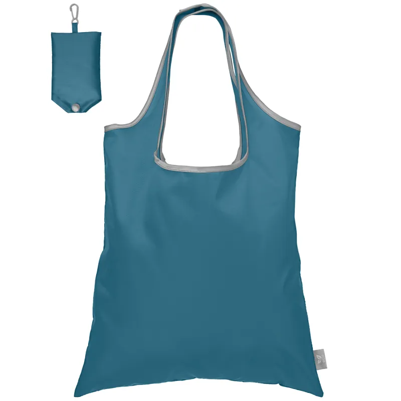 Santorini RPET - Recycled Foldaway Shopping Tote Bag