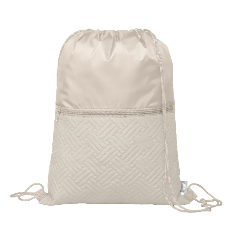 Sora Recycled Quilted Drawstring Bag - 6L view 3