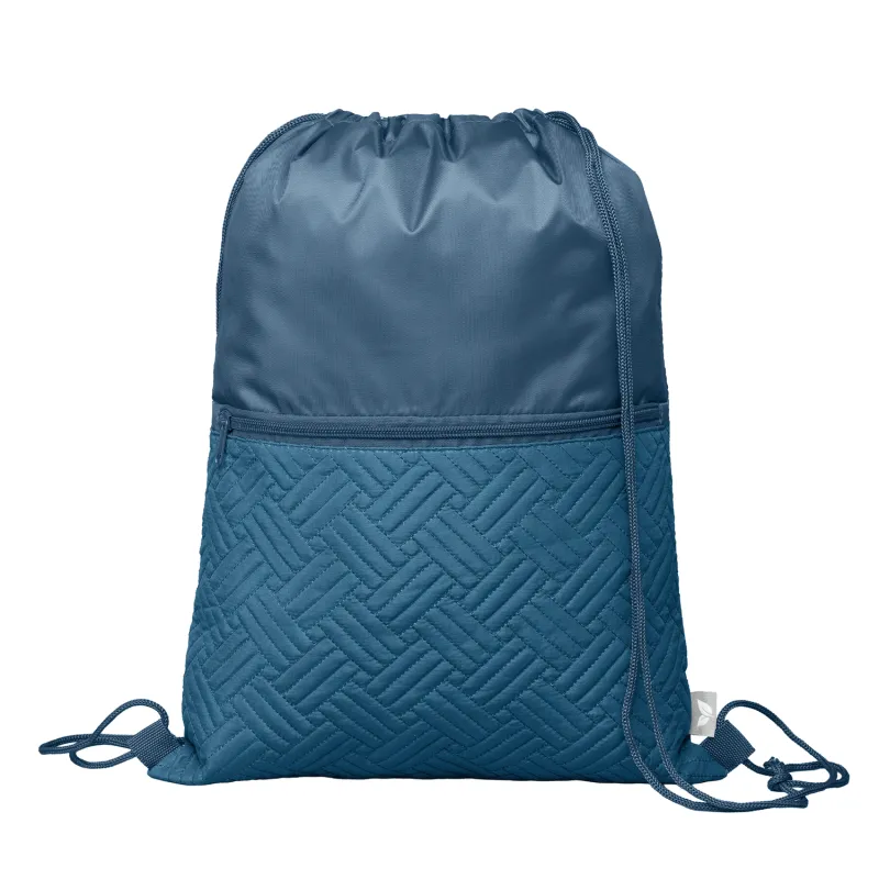 Sora Recycled Quilted Drawstring Bag - 6L