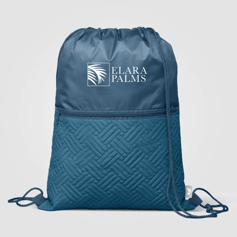 Sora Recycled Quilted Drawstring Bag - 6L view 5