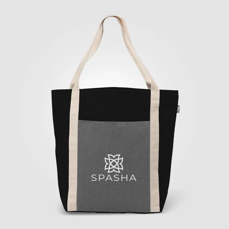 Spun - Recycled Cotton Blend Tote Bag view 3