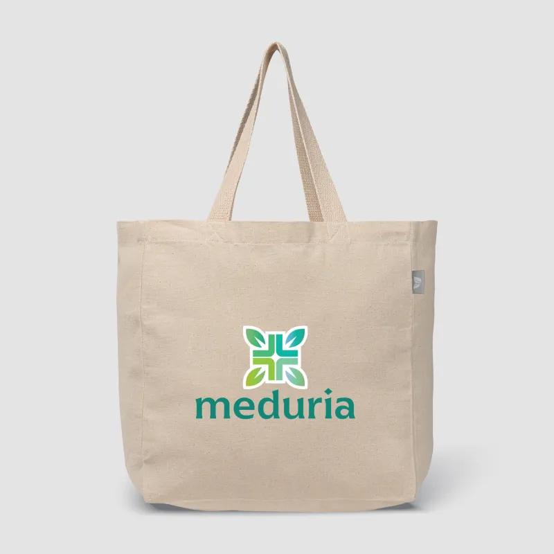 Toronto - 8 oz. Recycled Cotton Blend Shopper Tote Bag view 2