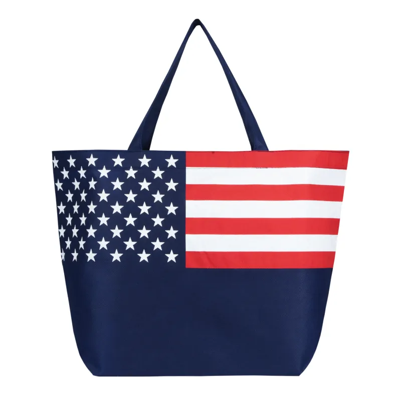American Flag Non-Woven Tote Bag view 2