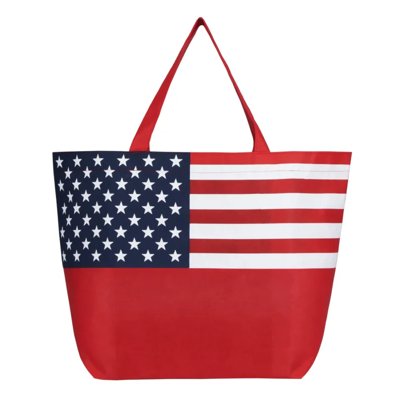 American Flag Non-Woven Tote Bag