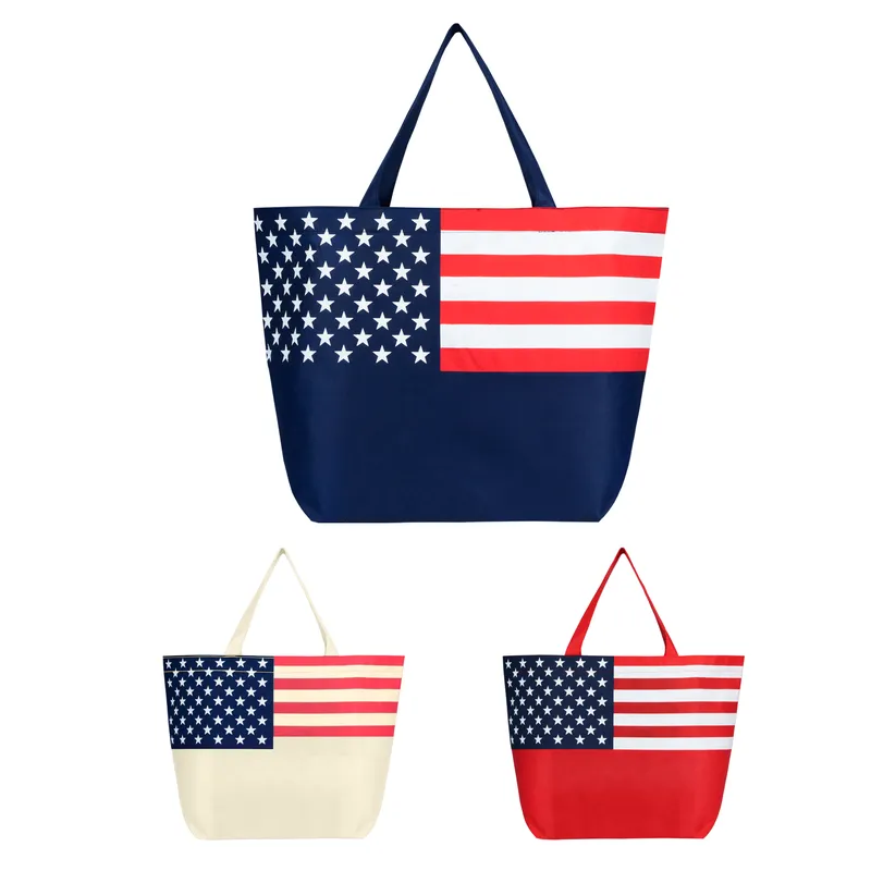 American Flag Non-Woven Tote Bag