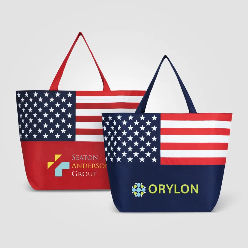 American Flag Non-Woven Tote Bag view 4