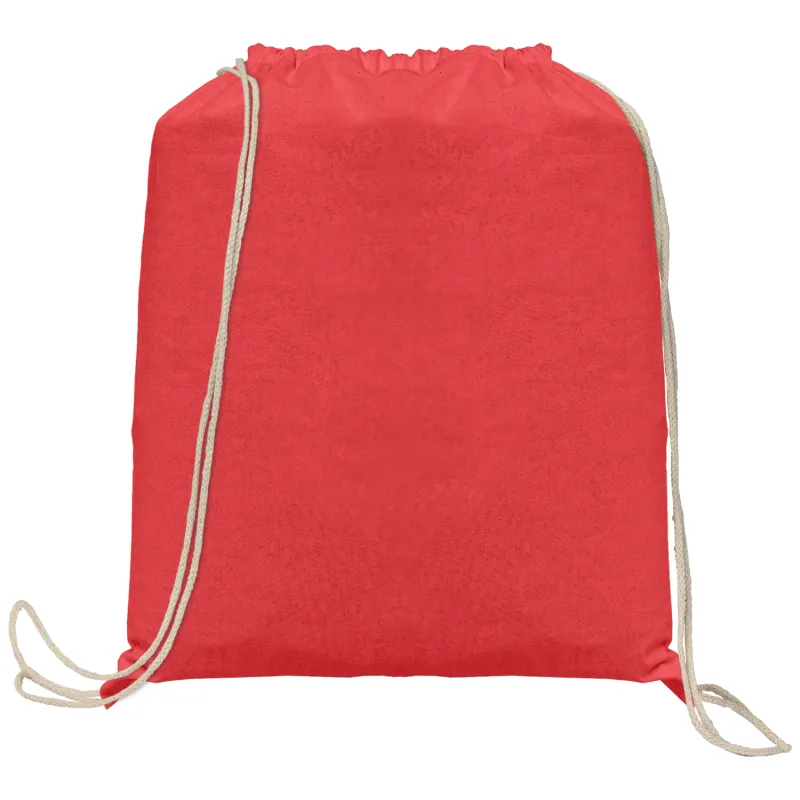 Java - 5 oz. Cotton Drawstring Backpack view 2
