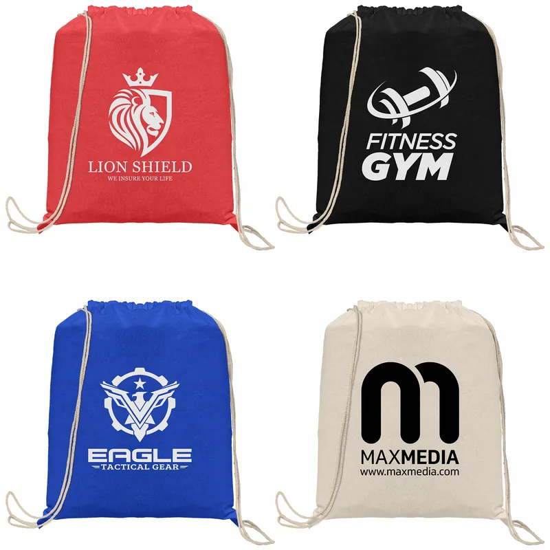 5 oz Cotton Drawstring Backpack