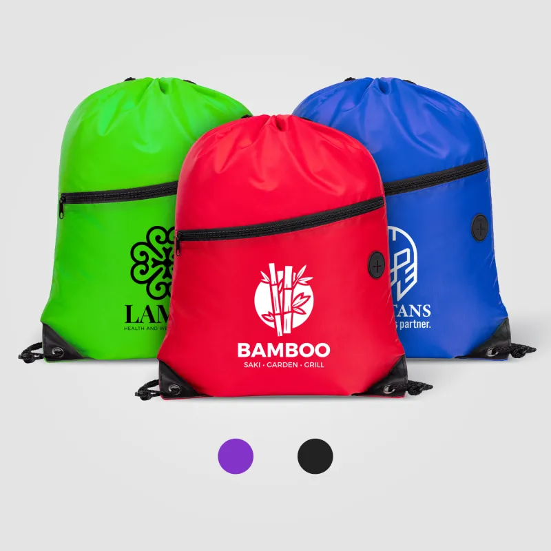 Vilda 210D Polyester Drawstring Backpack view 2