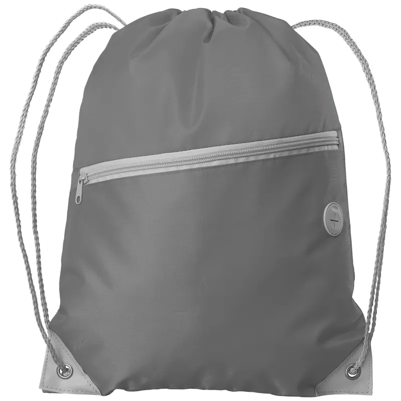 Vilda rPET Drawstring Backpack with Zippered Front Pocket view 2