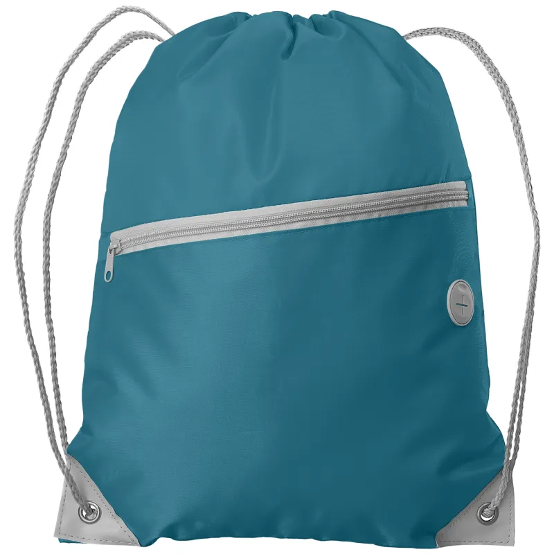 Vilda rPET Drawstring Backpack with Zippered Front Pocket