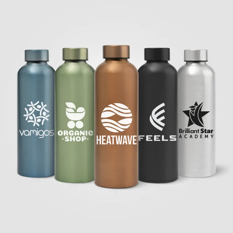 Astrid Recycled Stainless Steel Metallic Bottle - 24 oz. view 7