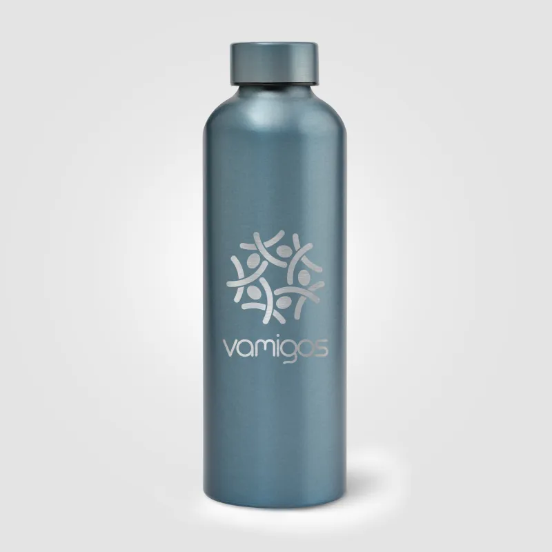 Astrid Recycled Stainless Steel Metallic Bottle - 24 oz. view 4