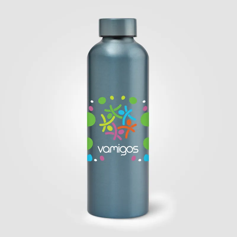 Astrid Recycled Stainless Steel Metallic Bottle - 24 oz. view 3