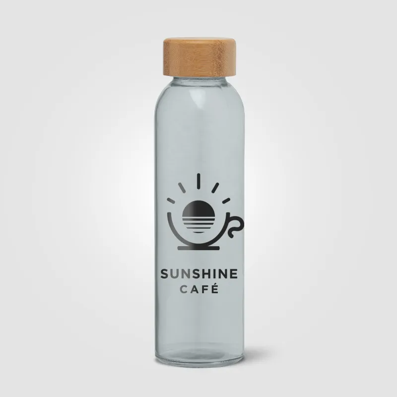 Alpine - 17 oz. Glass Bottle with Bamboo Lid view 3