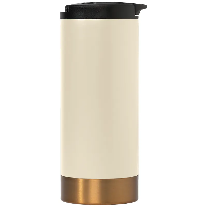 Astrid Stainless Steel Copper Accent Double Wall Tumbler - 13 oz. view 2