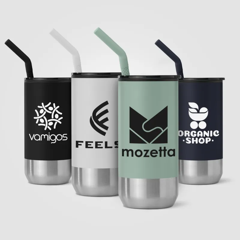 Atlantis - 16 oz. Double Wall Tumbler - Stainless with Recycled RPP Inner view 5