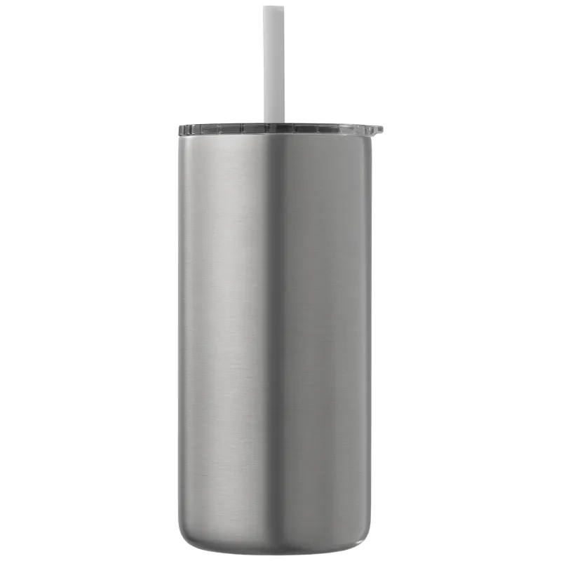 Borealis Stainless Steel Straw Tumbler - 16 oz. view 2