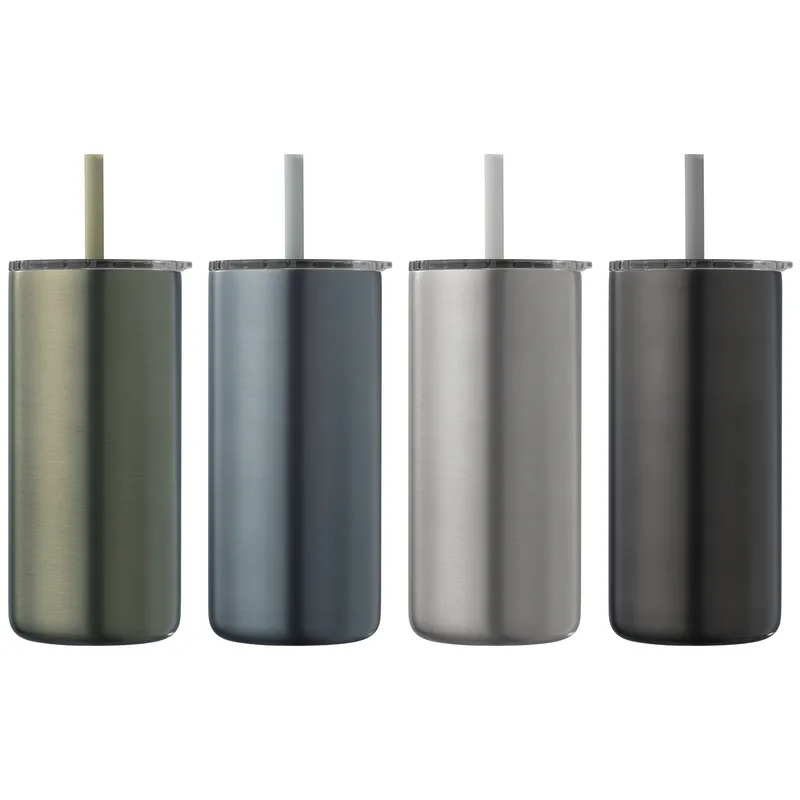 16 oz Stainless Steel Straw Tumbler