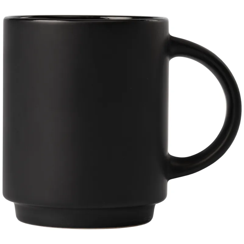 Café Duo - 11 oz. Ceramic Mug & Bamboo Board Set - Ceram-X