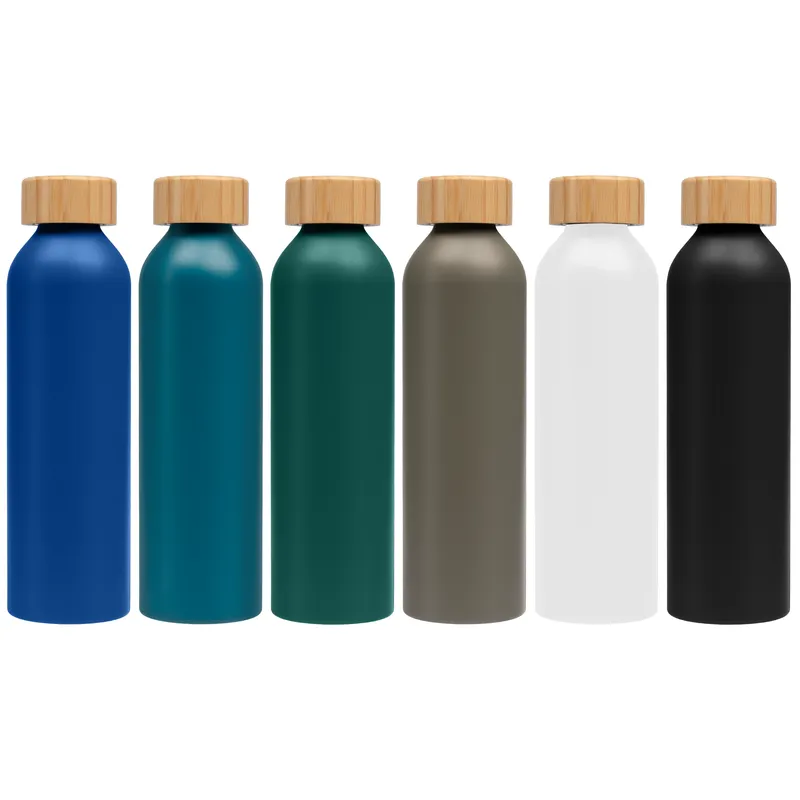 22 oz Aluminum Water Bottle with Bamboo Lid
