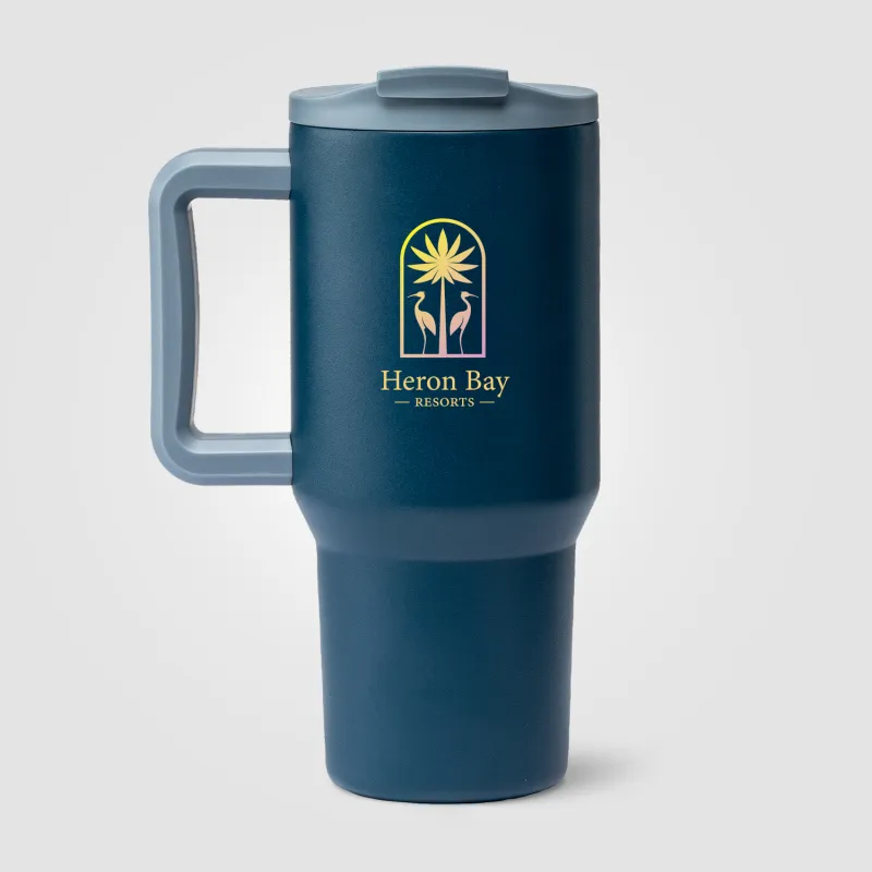 GROSCHE Aspen Stainless Steel 2-in-1 Straw Mug & Tumbler - 32oz view 4