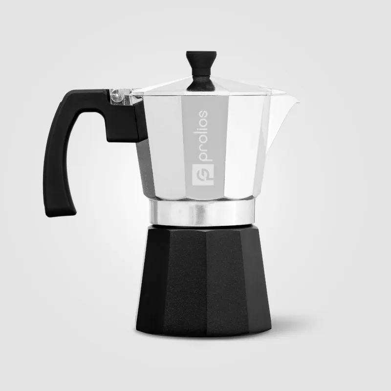 Grosche Milano Aluminum Stovetop Espresso Maker - 6-cup view 2