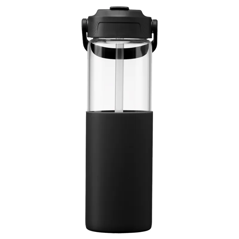 Juno Glass Silicone Sleeve Straw Bottle - 20 oz. view 4