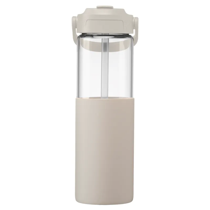 Juno Glass Silicone Sleeve Straw Bottle - 20 oz. view 3