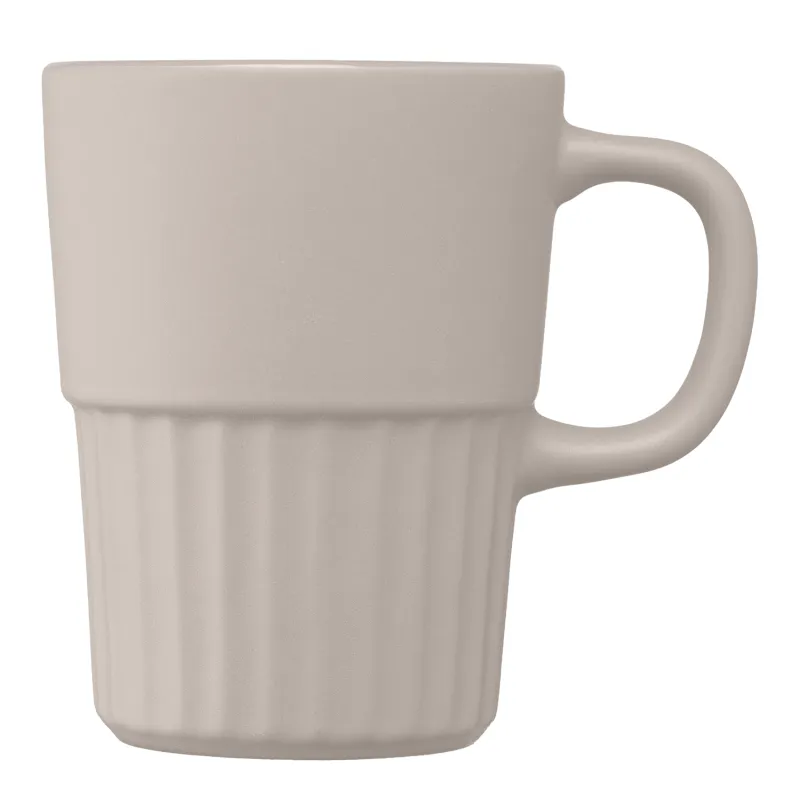 Majesty Ceramic Matte Finish Fluted Mug - 15oz view 2