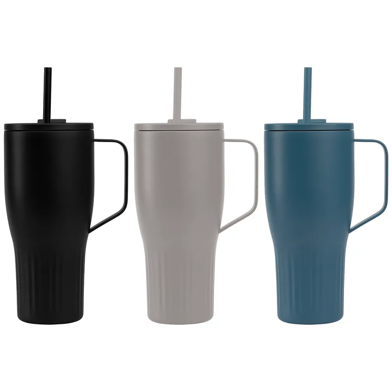 30 oz Recycled Stainless Steel Straw Tumbler