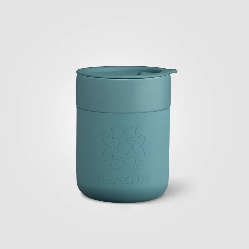 Obsidian - 10 oz. Ceramic and Silicone Mug view 5