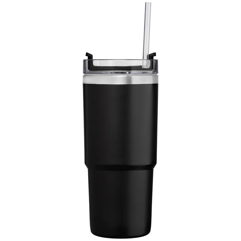 25 oz Recycled Stainless Steel Leakproof Straw Tumbler view 7