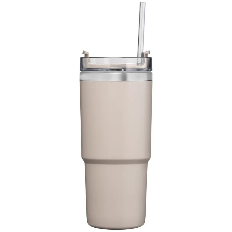 25 oz Recycled Stainless Steel Leakproof Straw Tumbler view 8