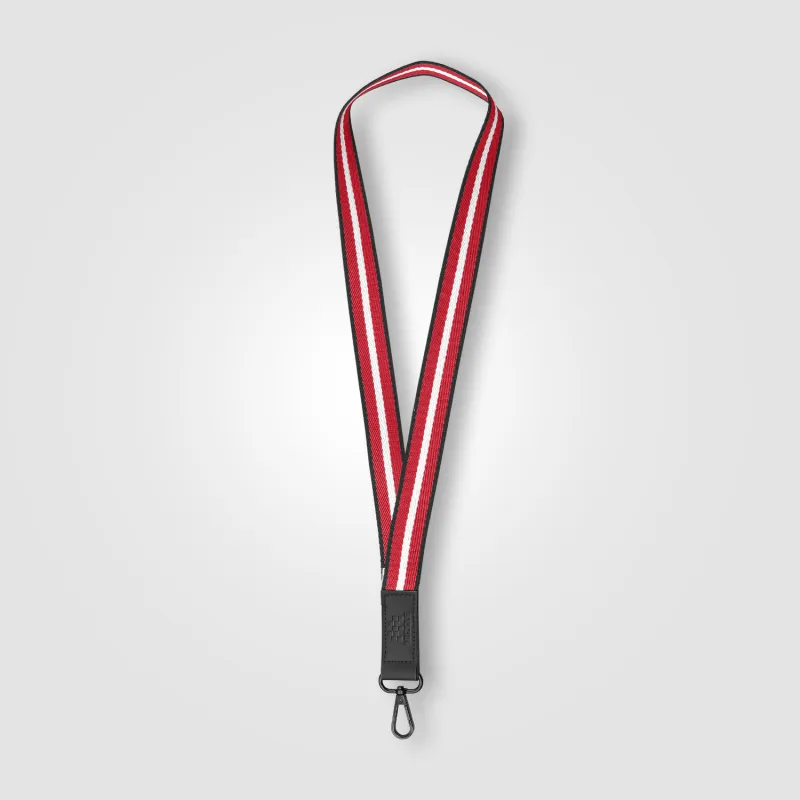 Newport rPET Woven Chevron Phone Strap Lanyard - 17.19"× 1" view 6