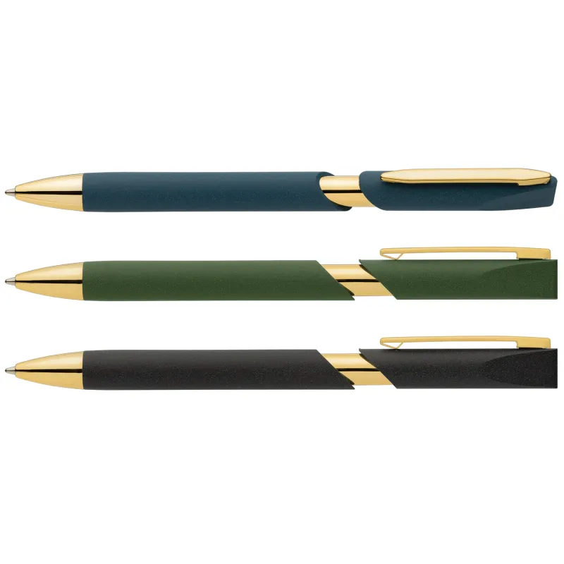 Aurelia Recycled Plastic Gold Trim Pen view 4