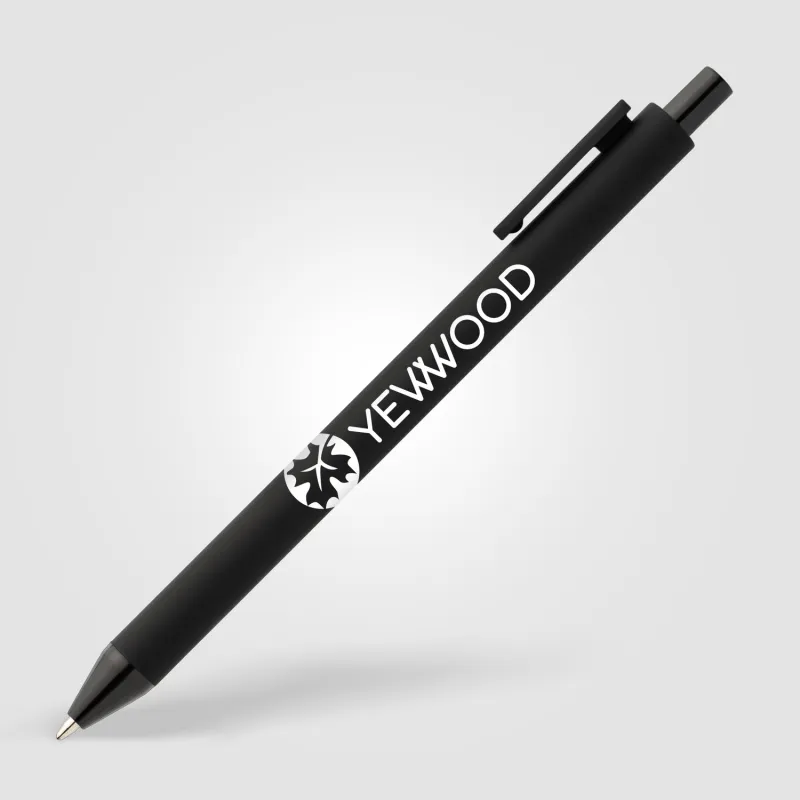 Bloom Recycled Plastic Retractable Soft Touch Pen view 11