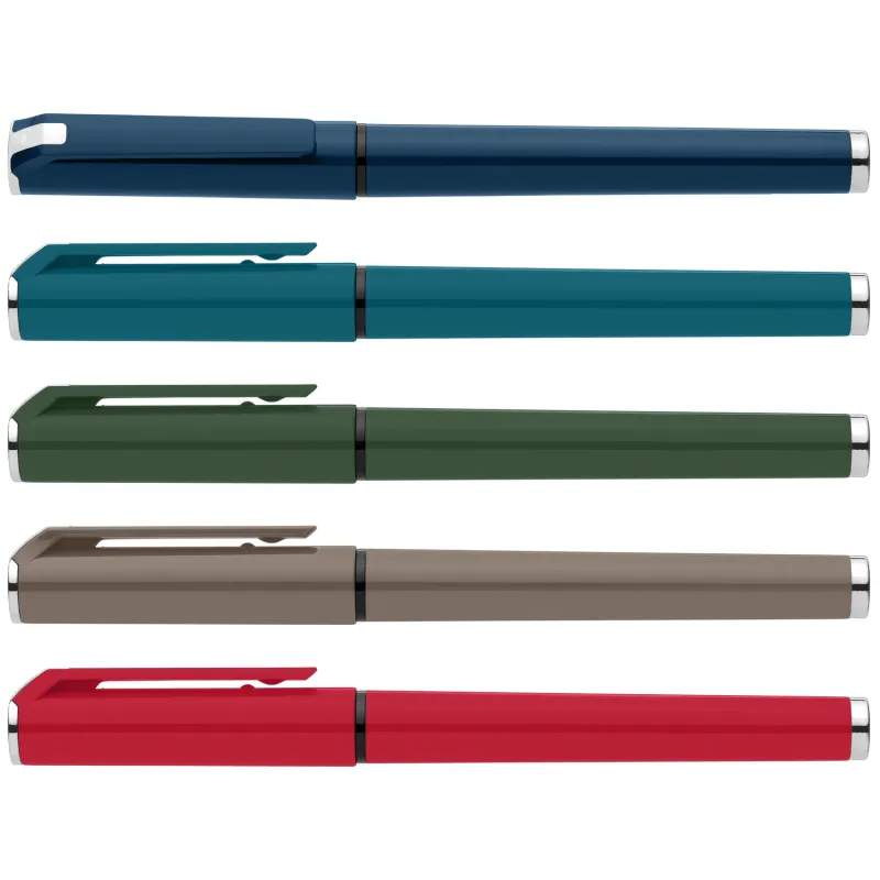 Islander Recycled Plastic Monochrome Gel Grip Pen view 6